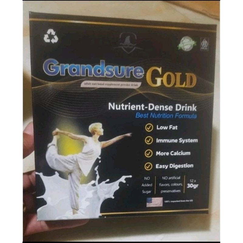 

GRANDSURE GOLD NUTRIENT -DENSE DRINK SUSU UNTUK NYERI SENDI DAN UNTUK OSTEOPOROSIS ASLI