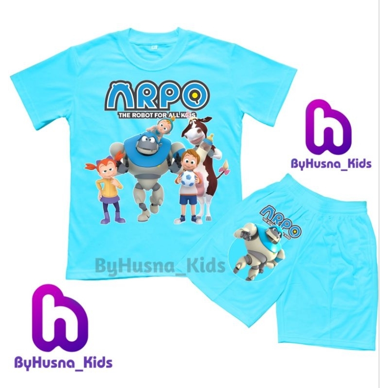 SETELAN KAOS ANAK ARPO THE ROBOT KARTUN BAJU ANAK BAYI BALITA BATITA ATASAN ANAK