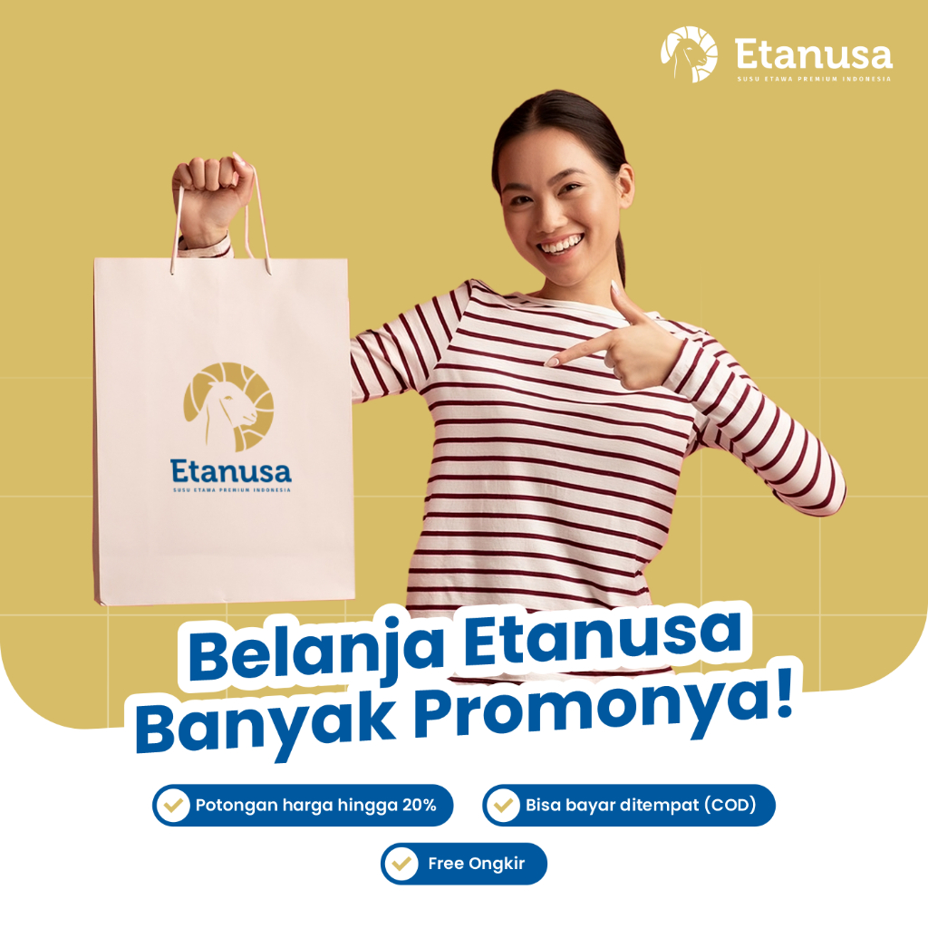 

New // Etanusa Original Susu Etawa Bubuk 200Gr Untuk Paru Paru Ampuh Atasi Masalah Pernafasan //