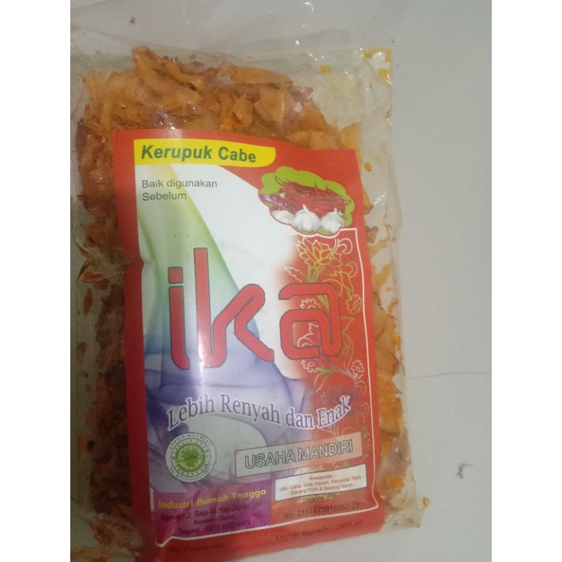 

kerupuk cabe Ika khas Dumai