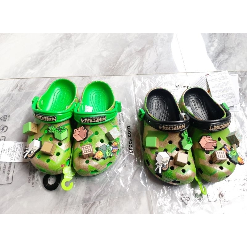 Sandal anak Crocs MineCraft clog kids / new Crocs anak minecraft / Sandal Crocs anak