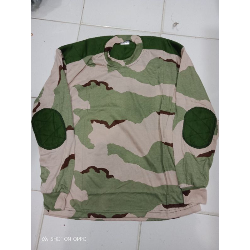 KAOS LORENG GURUN PASIR LENGAN PANJANG