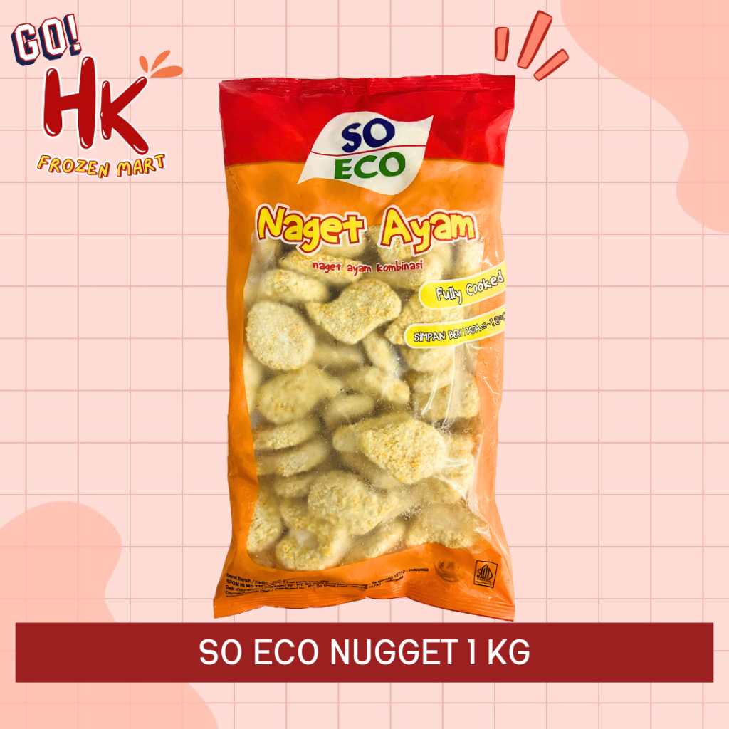 

So Eco Nugget 1KG | chicken naget ayam so good ekonomis premium salam HK Frozen Mart