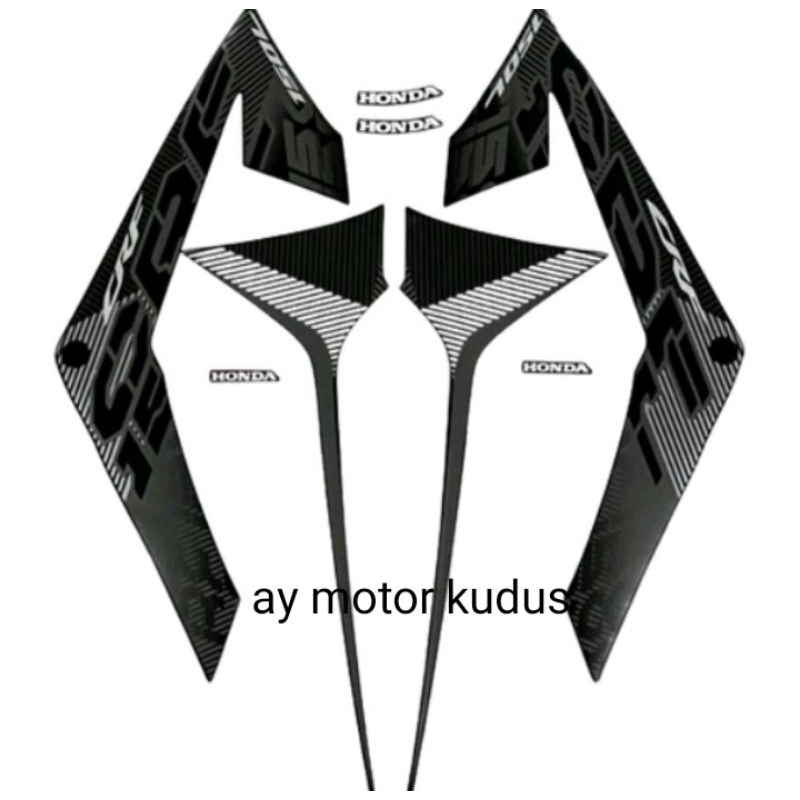 setriping seticker sepeda motor list Honda CRF 150 2019-2022