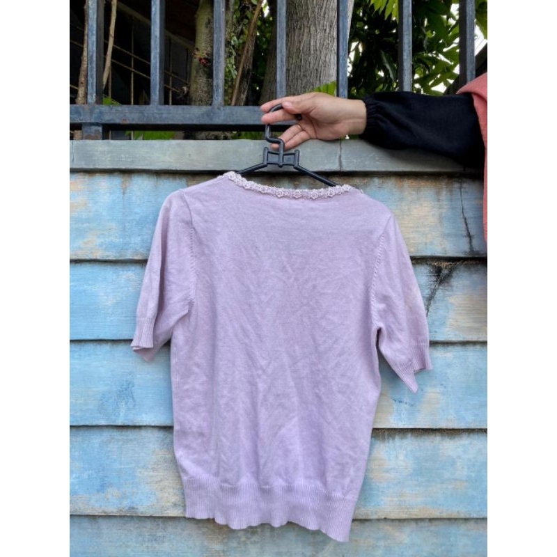 cardigan wanita lengan pendek/blouse