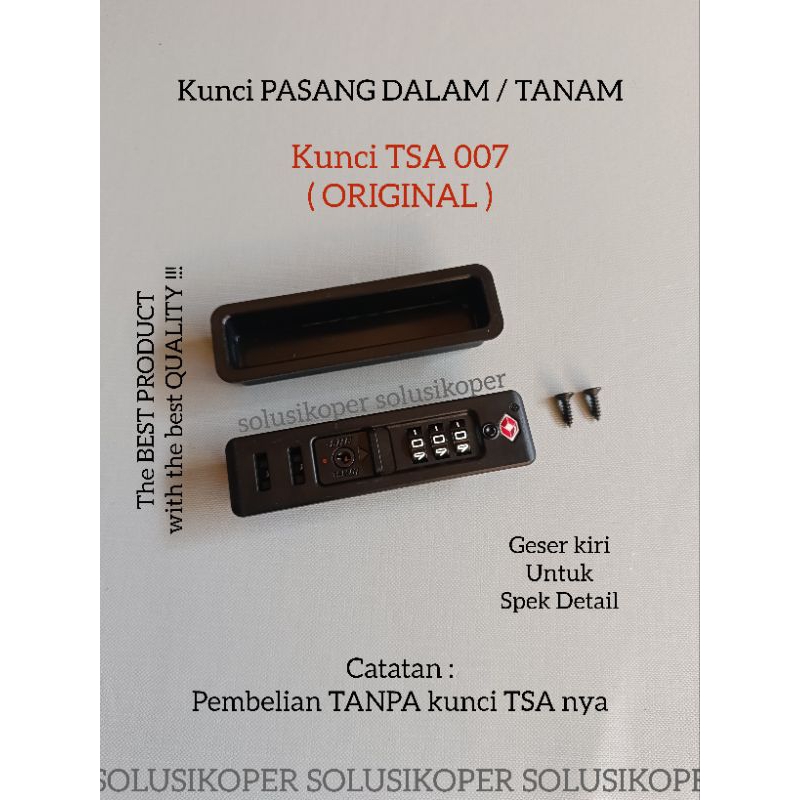KUNCI TSA LOCK KUNCI KOPER TSA KUNCI LOCK KUNCI TSA KUNCI TSA 007 KUNCI TANAM 007 KUNCI KOMBINASI