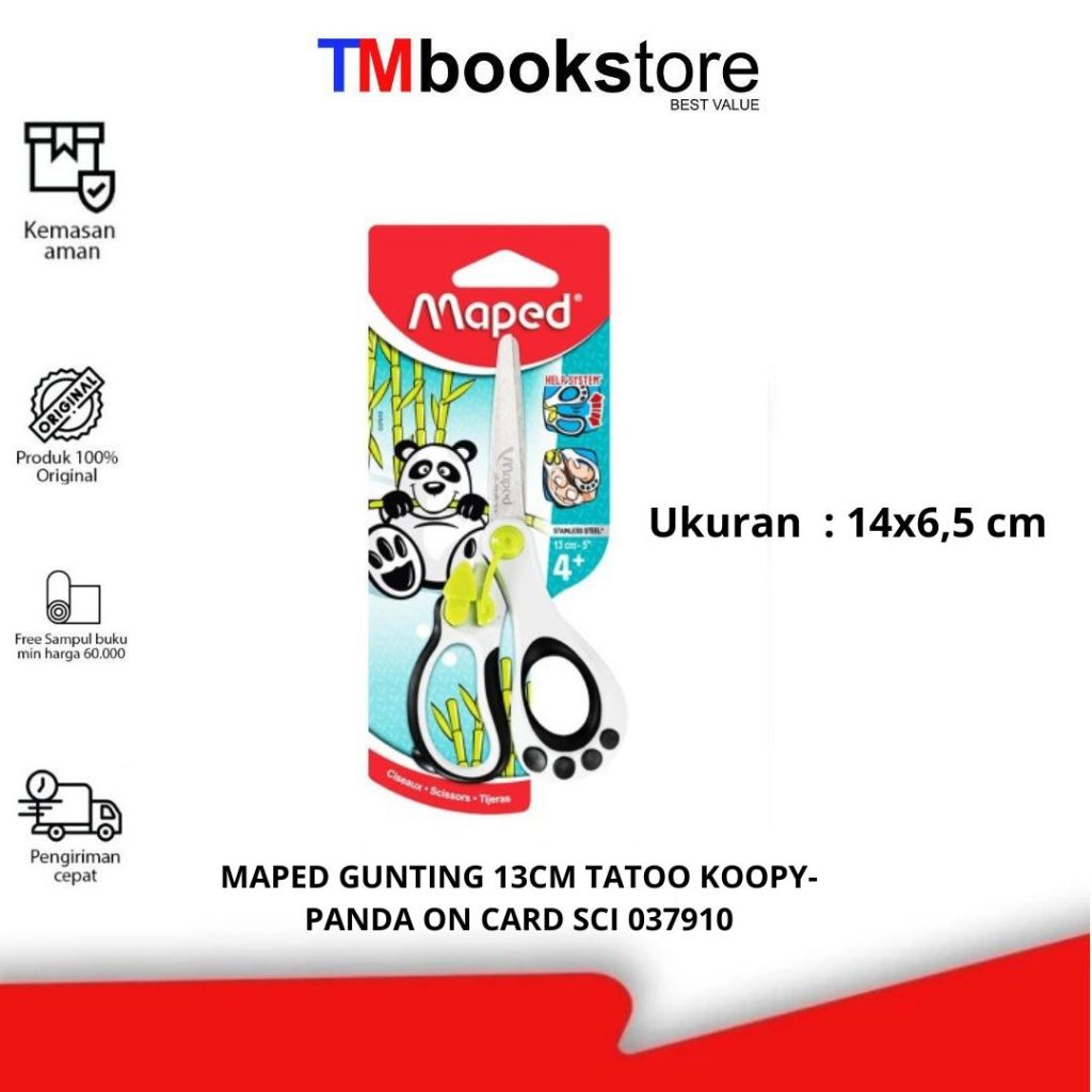 

MAPED GUNTING 13CM TATOO KOOPY-PANDA ON CARD SCI 037910