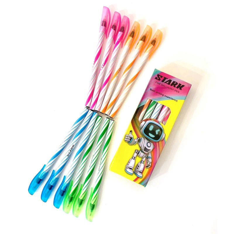 

(12pcs / LUSIN) pen ulir atau pulpen lusinan, pulpen strak ST-9106/ atk murah