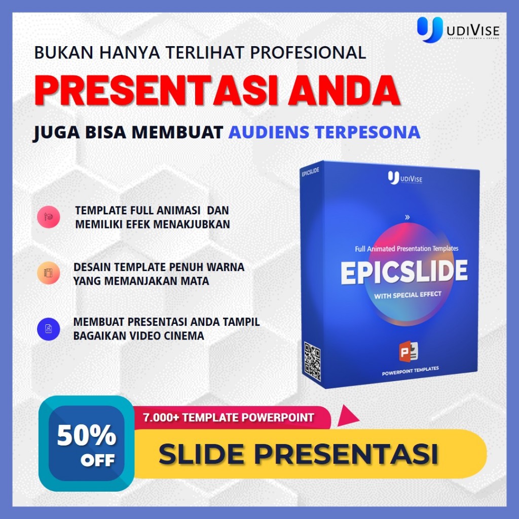 Template Ajaib EPICSLIDE - 7000+ Template Powerpoint Full Animasi dan Efek Premium Murah