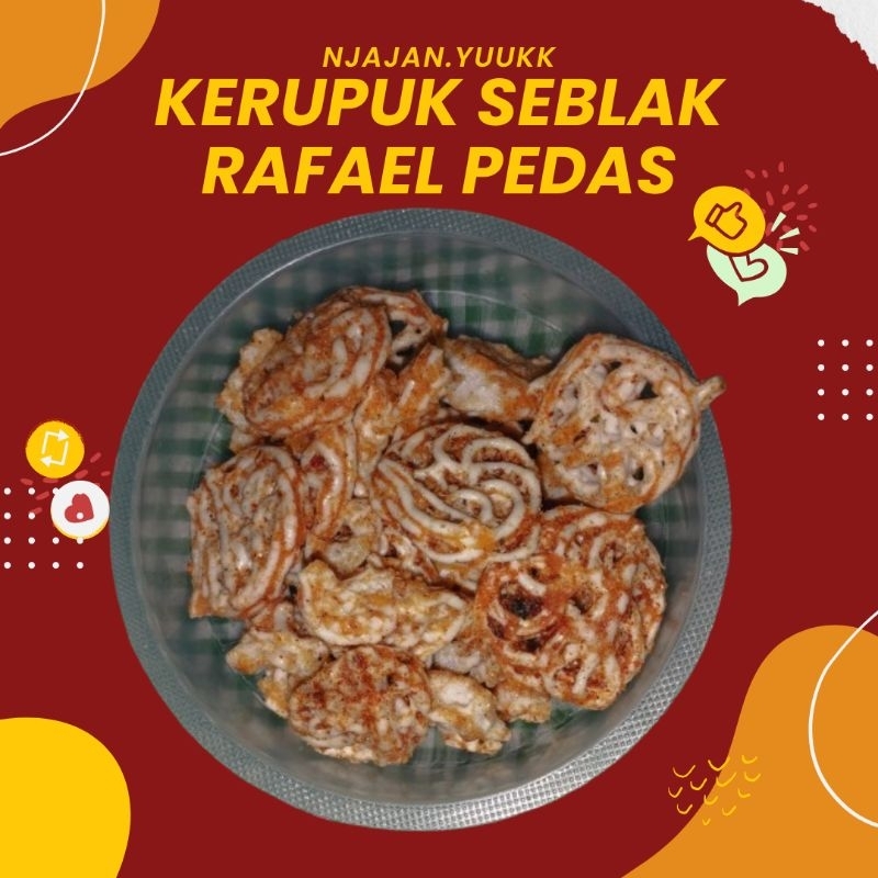 

Kerupuk viral Rafael Pedas 250gr kerupuk mawar pedas kerupuk pedo kerupuk seblak