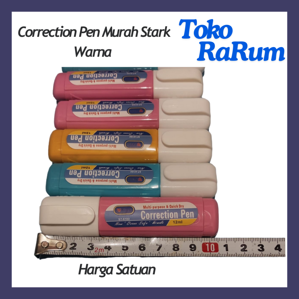 

tip ex / tipe x / correction pen murah stark Warna