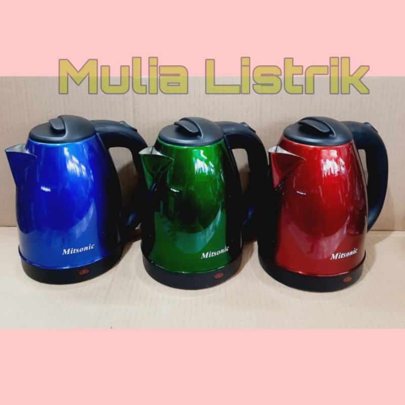 teko listrik stainless teko masak air 2L