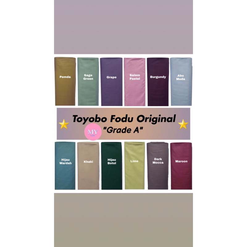 KAIN KATUN TOYOBO POLOS | KATUN TOYOBO FODU
