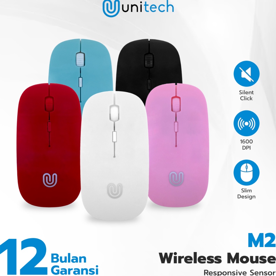 Mouse Wireless Unitech Wifi  Mouse Wireless  Wireless Mouse M2
