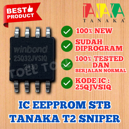 IC EPROM STB TANAKA SNIPER / IC EEPROM SET TOP BOX TV DIGITAL TANAKA T2 SNIPER