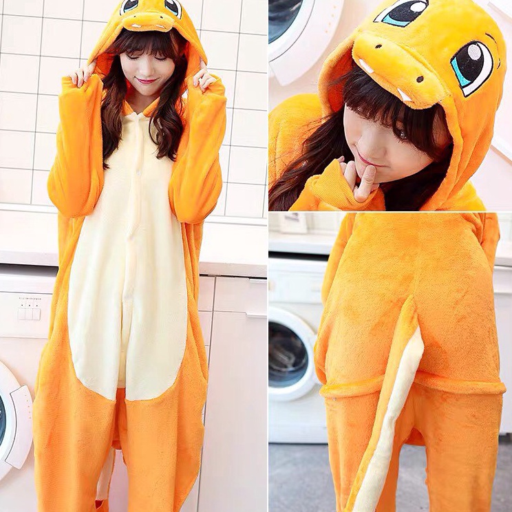 Kejutan Promo  BAJU ONESIE CHARMANDER POKEMON KOSTUM PESTA PIYAMA