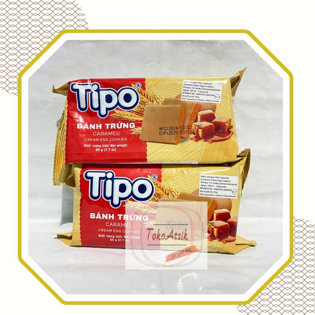 

Tipo Banh trung Caramel 60gr