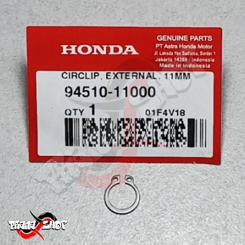 Circlip External 11MM CBR250RR K64, CBR250RR K64J, CBR250RR K64N 9451011000