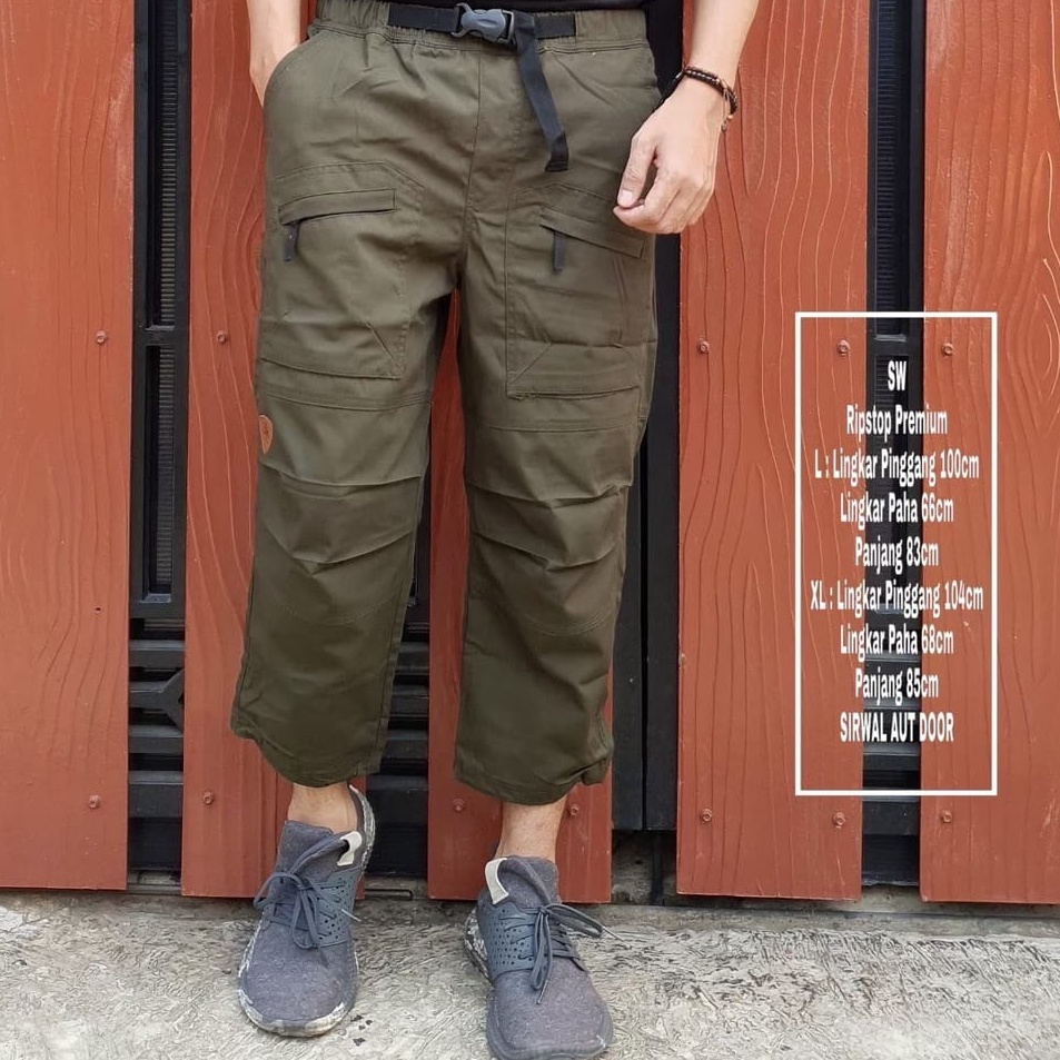 Segera Order  Sirwal Outdoor Tactical Cargo Ukuran S M L XL XXL Celana Cingkrang Pangsi Jumbo Ikhwan