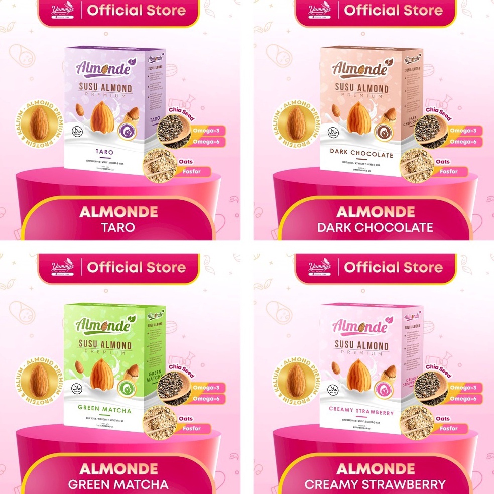 22 Brand ALMONDE Susu Ibu Hamil Premium Almond untuk Ibu Hamil dan Program Hamil