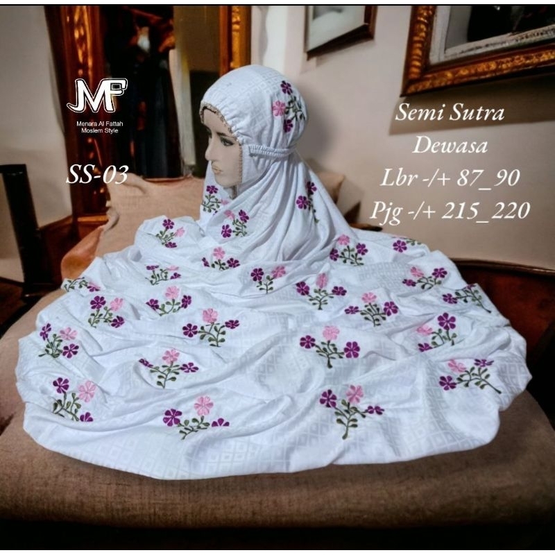 AK- Mukena Lajuran / Semi Sutra Premium