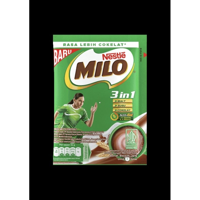 

1RENCENG ISI 10 BUNGKUS MILLO SACHET 22GRAM