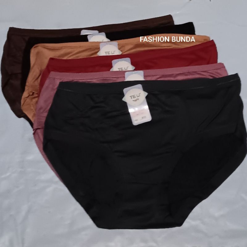 Cd Polos 6pcs atau 12pcs Celana Dalam Wanita Jumbo SIZE M,L,XL,XXL,XXXL,XXXXL Bisa Dipakai Ibu Hamil