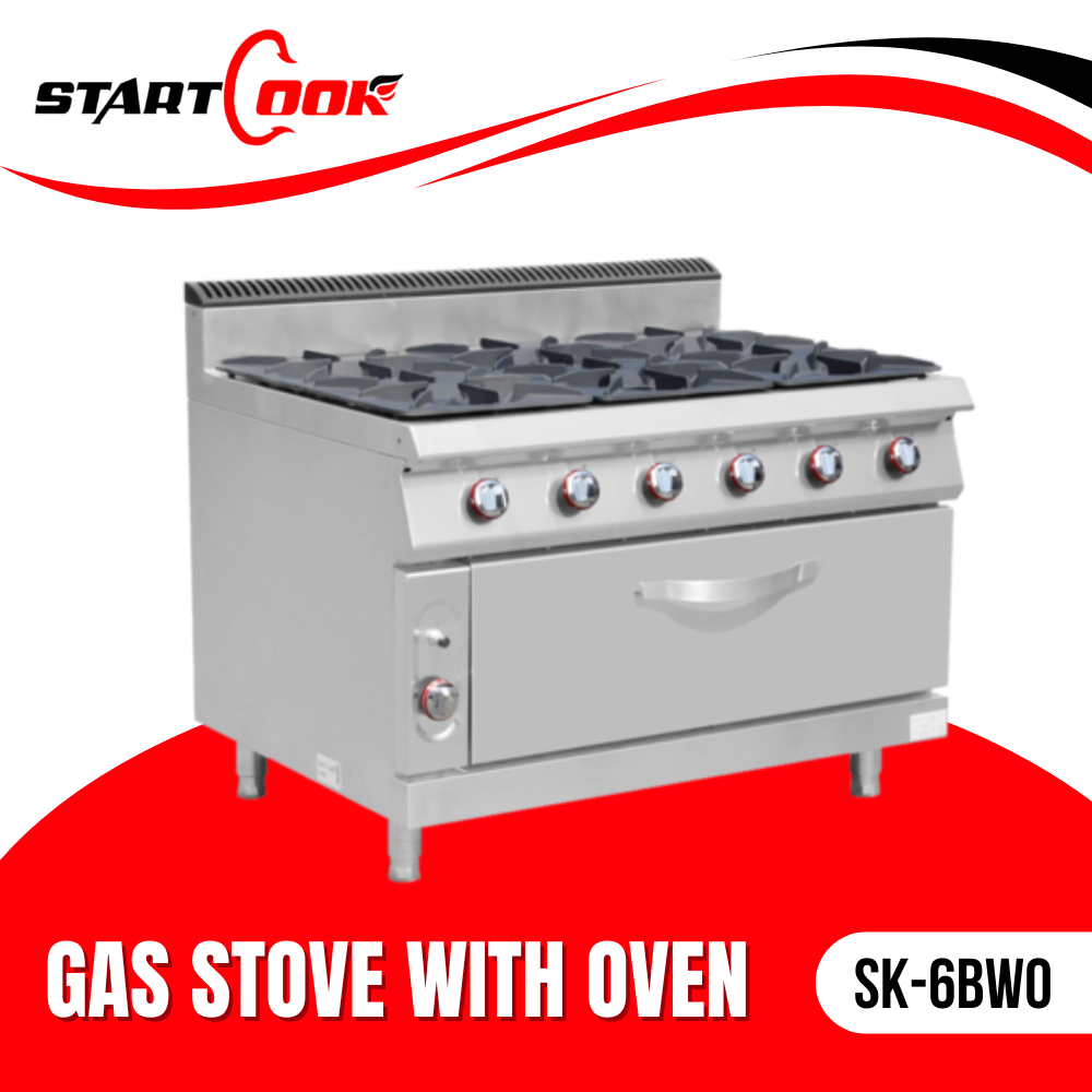 COOKING STOVE 6 BURNER WITH OVEN STARTCOOK SK-6BWO KOMPOR GAS 6 TUNGKU PLUS OVEN