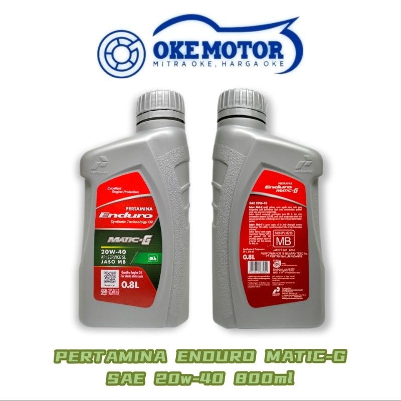 Oli Pertamina Enduro Matic G 800ML (20W-40)