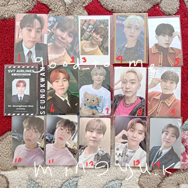 [ READY INA || FREE PC/MERCH OFFICIAL ] SEVENTEEN PC — SEUNGKWAN ( Dicon Teddy Sector 17 FML Sevente