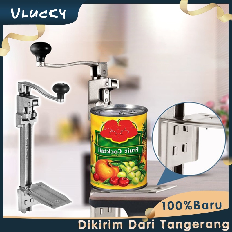 Manual Bonzer Can Opener Alat Pembuka Kaleng Table Can Opener