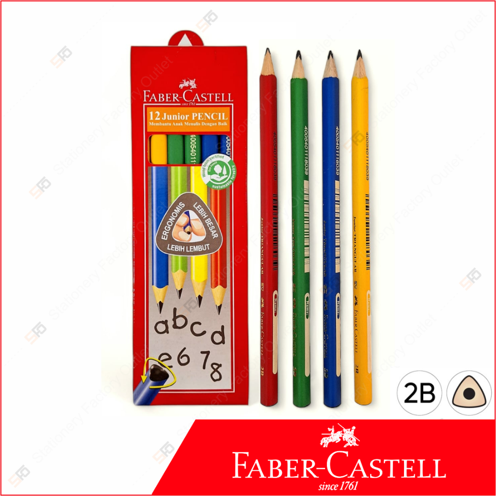 

Pensil Faber Castell Junior 2B (Triangular) - SFO Semarang Official
