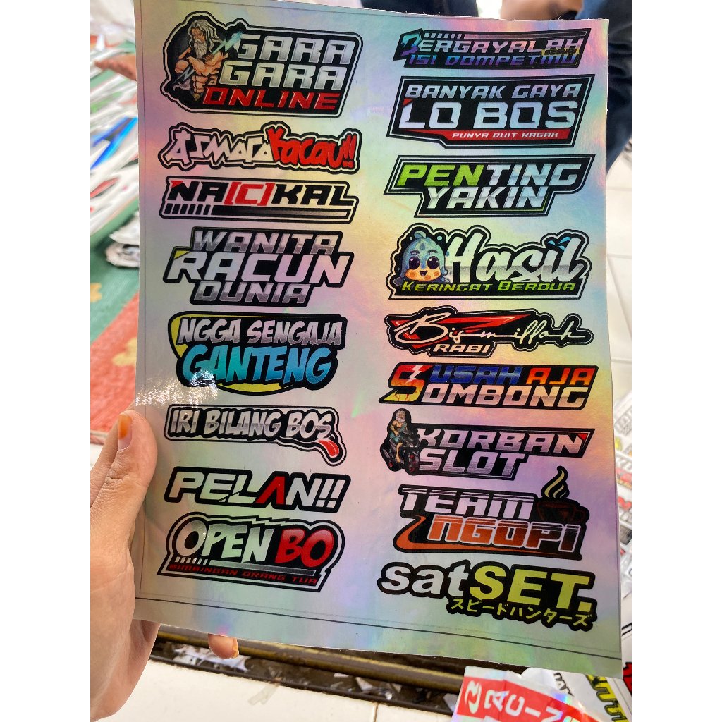 

STIKER PACK KATA KATA GARA GARA ONLINE - STIKER KEKINIAN - STIKER VIRAL - STIKER HITS ISI BANYAK