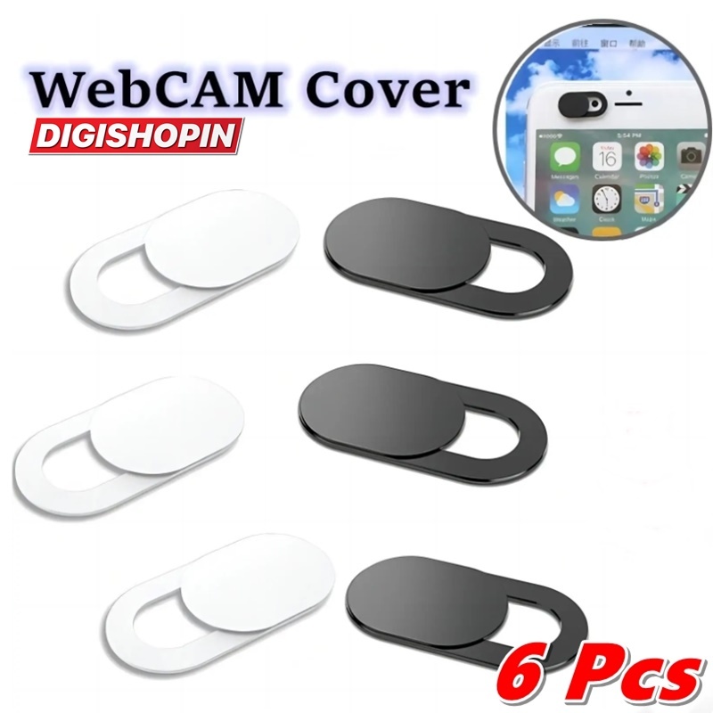 6 PCS Cover Kamera Webcam Smartphone laptop Privacy Anti Hacker Pelindung Kamera Laptop HP Webcam PC