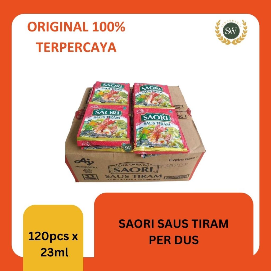 

Saori Saus Tiram saus oriental ajinomoto per KARTON isi 12 renceng x 10 pcs