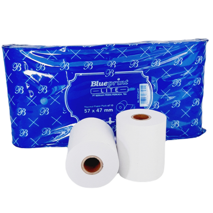 

Kertas Thermal Struk Kasir 57x47 mm - 10 Roll