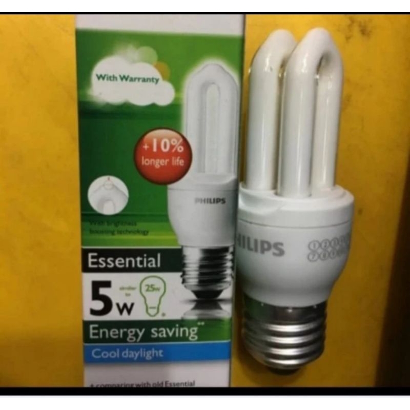 Lampu Philips esensial 5 Watt PLC Philips 5w