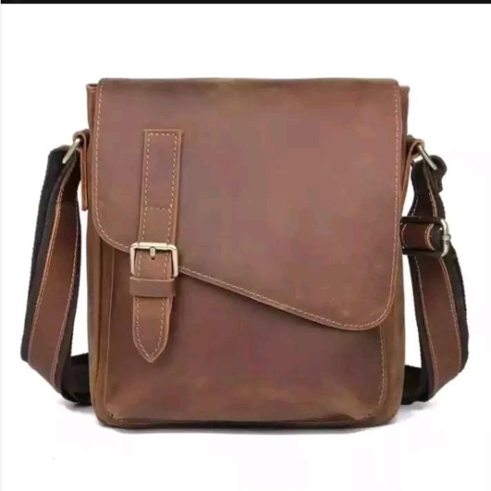 Tas Selempang Pria kulit - Tas Selempang Kulit Asli garut