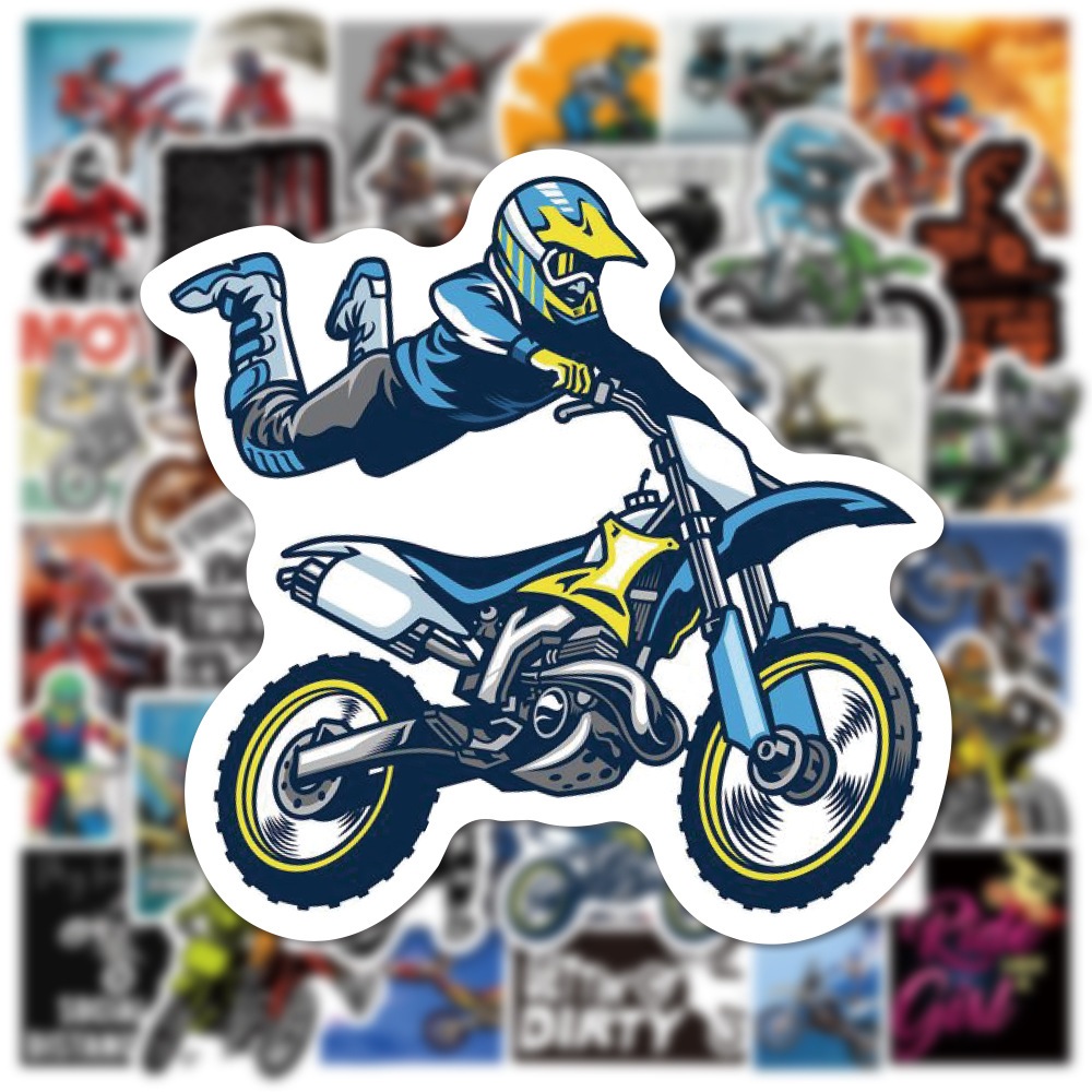 

STIKER VINIL ISI 50 PCS MOTOCROSS MOUNTAIN BIKE STICKER ANTI AIR AESTHETIC