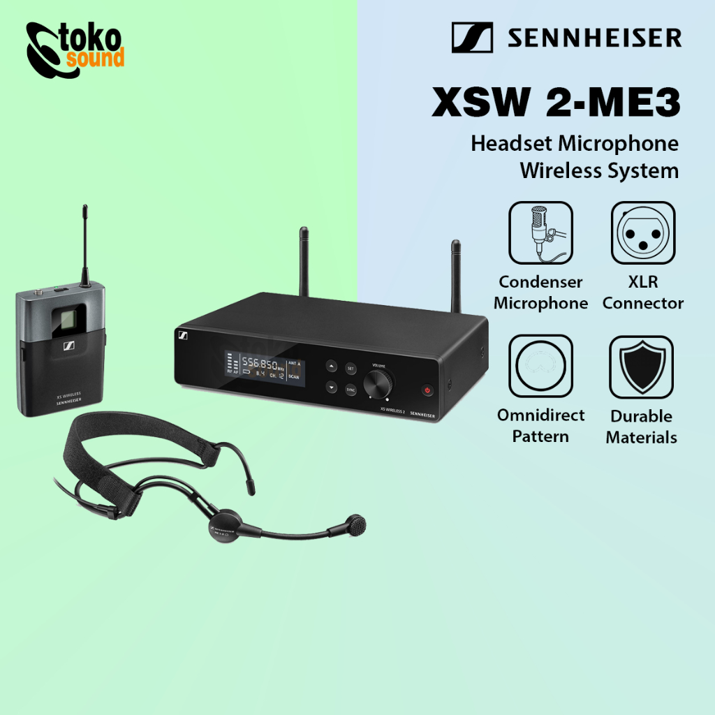 Sennheiser XSW2-ME3 XSW2 ME3 Wireless Headset Microphone Original