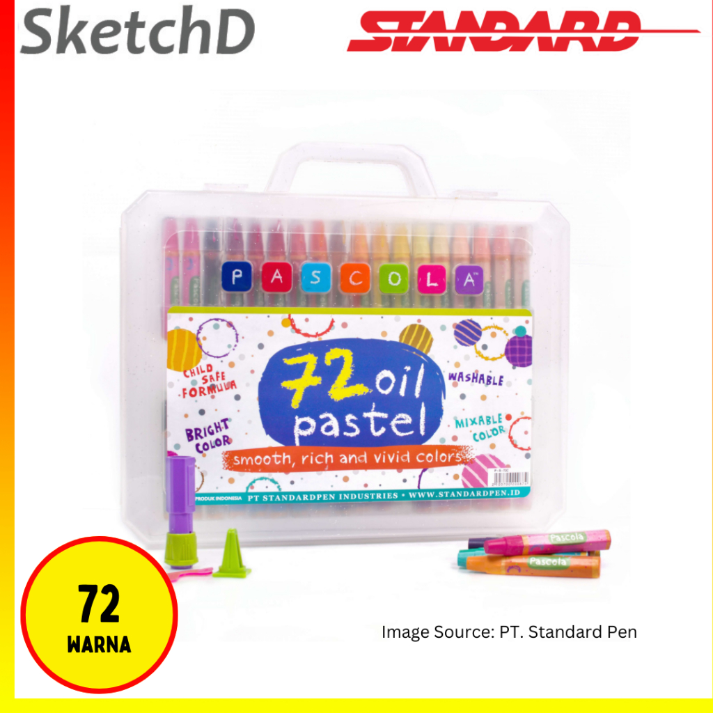 

Oil Pastel Pascola 72 warna - Krayon 72 warna - Crayon Standard