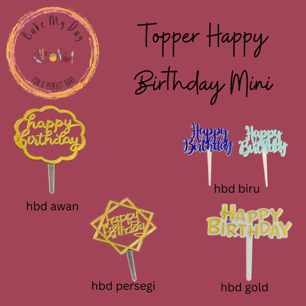 Topper Happy Birthday Mini