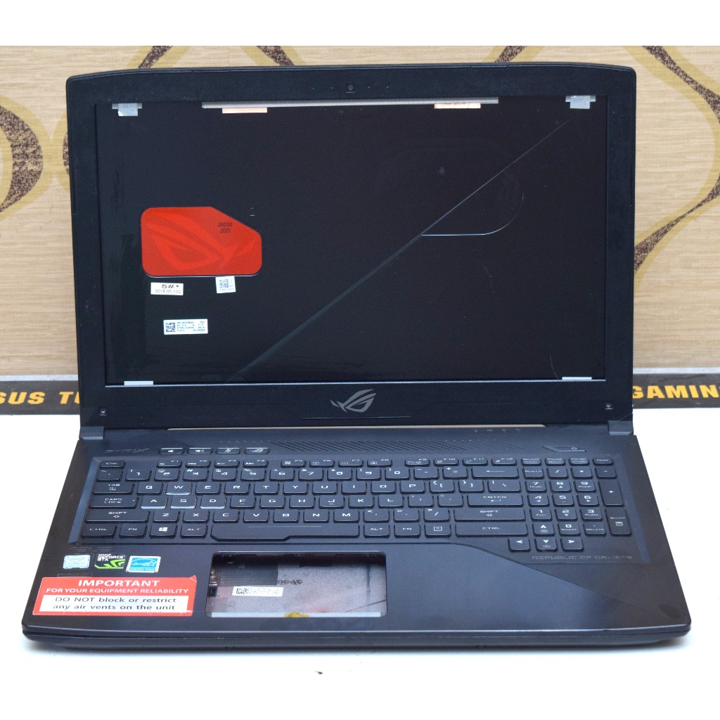 Casing Laptop Gaming Asus ROG Strix GL503G Sparepart 2Nd