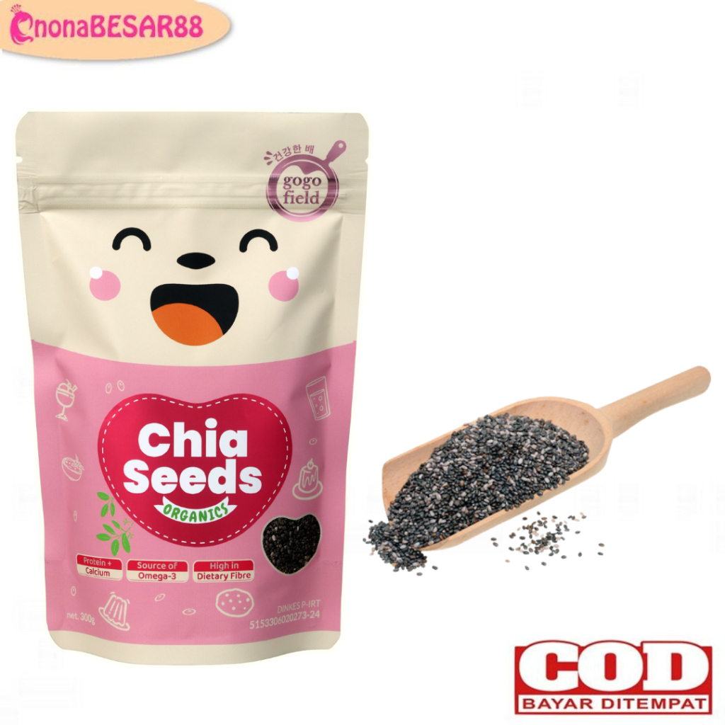 

Chia Seed 300gr / Bukan Biji Selasih / Minuman / MPASI