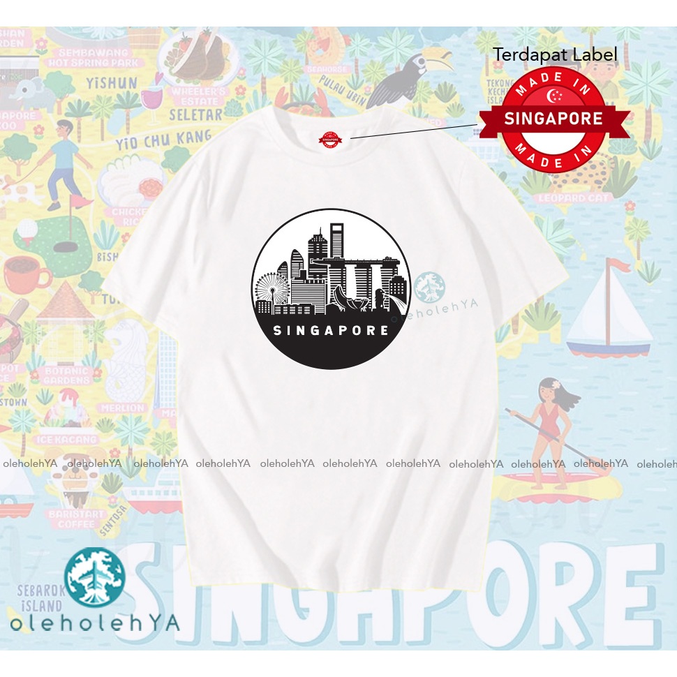 TYPE 7 SINGAPORE - KAOS OLEH OLEH SINGAPORE PREMIUM TAG LABEL SINGAPORE ASLI - KAOS citylight Singap