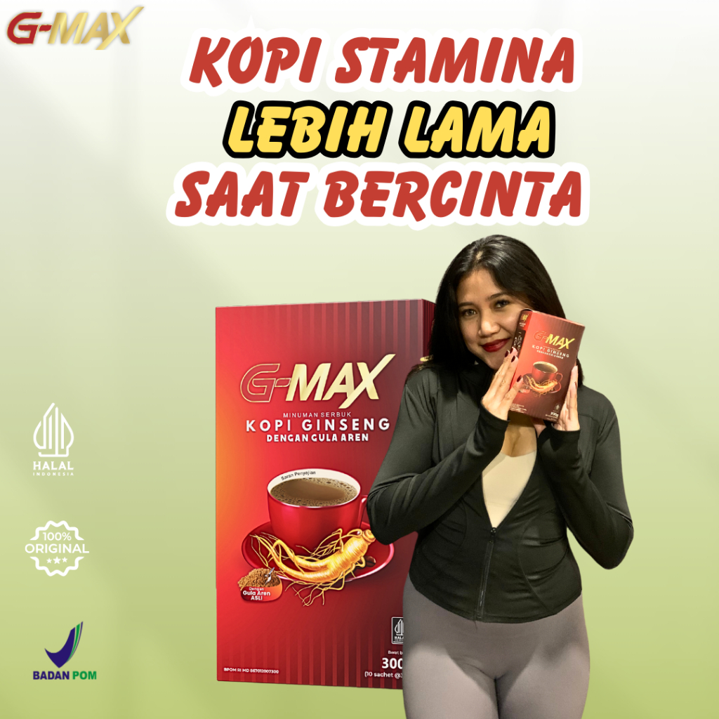 

G-MAX Kopi Stamina pria dewasa tahan lama kopi greng kuat kopi stamina original bpom