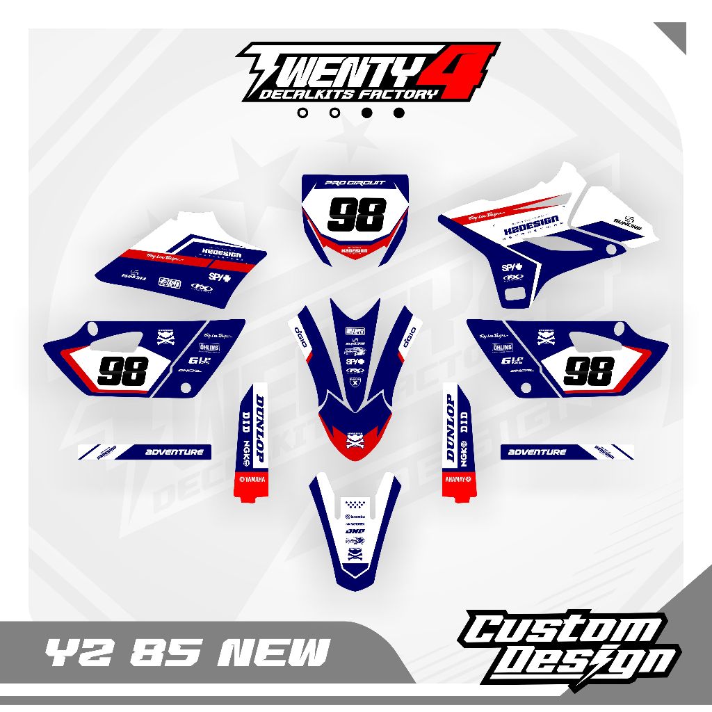 Decal Yz 85 New Full Custom - Decal Yz 85 Bebek Standar