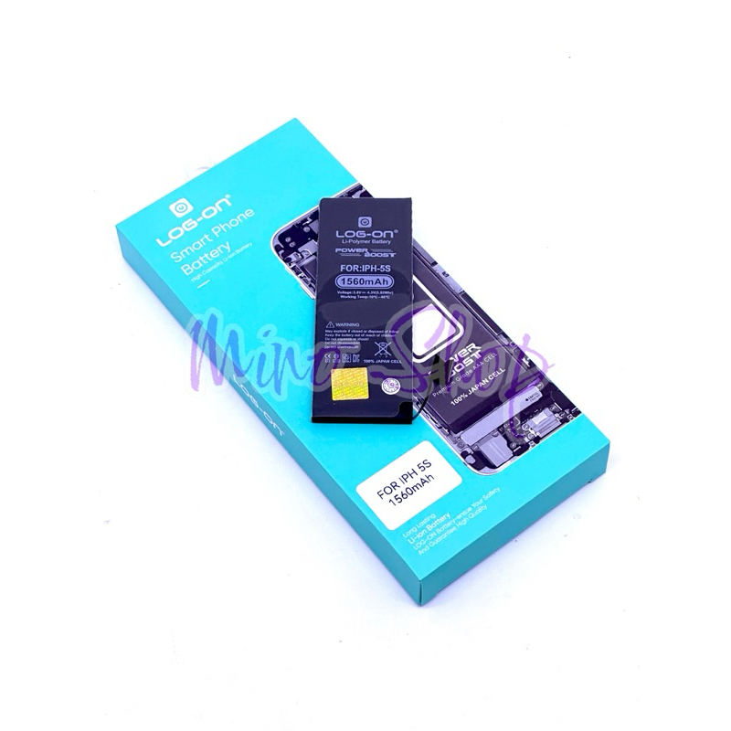 BATERAI LOG ON IPHONE 5S - BATRE DOUBLE POWER