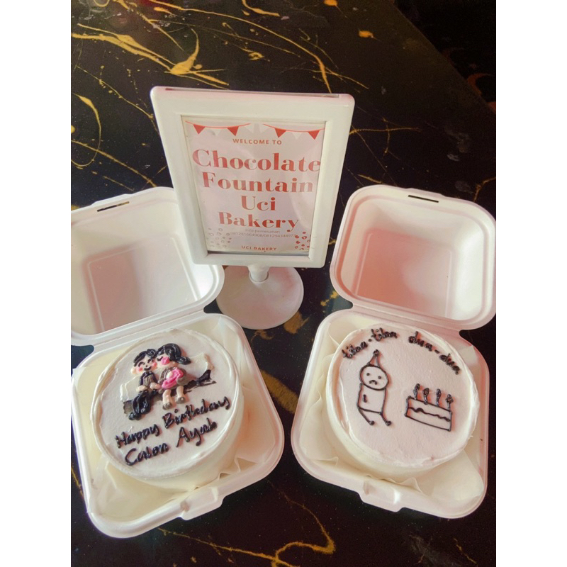 

MINI CAKE BENTO CAKE KUE BLACKFOREST COKLAT SOFT CAKE