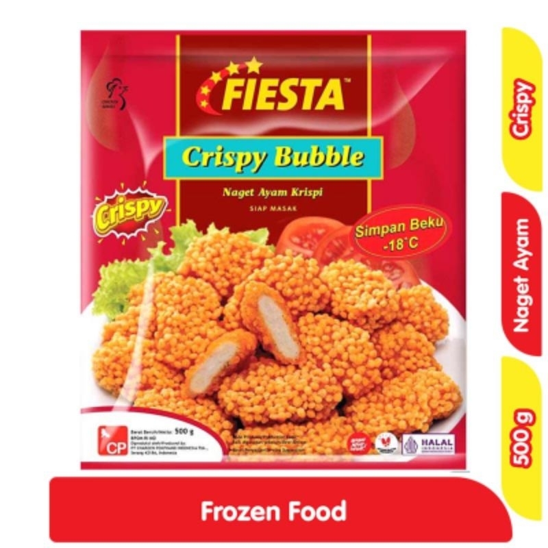 

fiesta Crispy Bubble Nugget Ayam Krispi 500 g